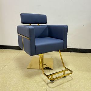 Equipo de Peluquería de Lujo, Muebles de Salón de Estilismo Cómodos, Silla de Barbero, Silla de Salón Clásica de Cuero - Product Image 5