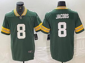 2526 Jersey Sepak Bola Amerika Green Bay Packers # 0 Emas # 11 Reed # 8 Kemeja Pria Lengan Pendek Jahitan Jacobs Grosir Cina - Product Image 5