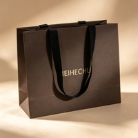Sacs cadeaux en papier d'art de luxe recyclables avec pelliculage mat et doublure en éponge pour le commerce de détail, vêtements et marques de shopping (vente en gros)