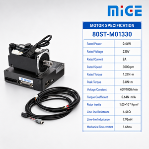 <span class=keywords><strong>Mini</strong></span> <span class=keywords><strong>Servomotor</strong></span> AC MIGE para Maquinaria de Coser 80ST-M01330, Control de Torque Confiable, <span class=keywords><strong>Servomotor</strong></span> Industrial para Robot CNC AGV - Product Image 1