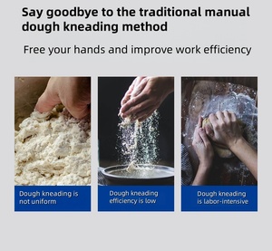 Pizza Dough Bakery Shop Professional Equipment Flour Mixing Commercial Stainless Steel Mixer Mixer - Product Image 5