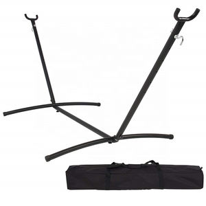 काले 9 फुट Hammocks समायोज्य वियोज्य समर्थन आउटडोर स्टील फ्रेम के लिए खड़े हो जाओ - Product Image 3