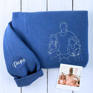 <span class=keywords><strong>Sweat</strong></span>-shirt à capuche <span class=keywords><strong>personnalisé</strong></span> père fille motif solide brodé <span class=keywords><strong>Sweat</strong></span>-shirt <span class=keywords><strong>personnalisé</strong></span> Photo hiver col à capuche cadeau parfait pour <span class=keywords><strong>papa</strong></span> - Product Image 2