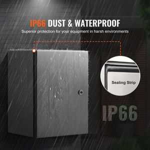 Caja de carcasa eléctrica de acero inoxidable 304 resistente al agua IP66, caja de Metal para exteriores montada en la pared para equipos electrónicos eléctricos - Product Image 4