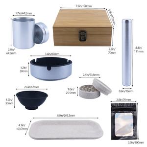 工場卸売スモークキットシリコン灰皿ローリングトレイグラインダーカスタムギフトボックス喫煙キット - Product Image 6