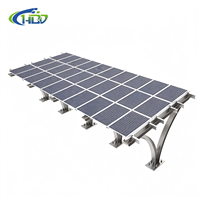 Système de carport solaire YMHD, kit complet, structure de montage en matériau Q235/AL6005-T5, durée de vie de 25 ans, pour utilisation sur le terrain/sur le sol