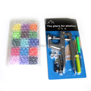 Pince à presser en métal pour boutons-pression T3, <span class=keywords><strong>T5</strong></span>, T8, pince à presser pour boutons-pression + 150 pièces de boutons-pression en résine plastique <span class=keywords><strong>T5</strong></span> pour couches lavables - Product Image 2