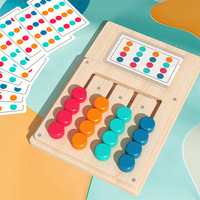 Jeu de labyrinthe en bois Montessori pour enfants, jeu de société éducatif pour développer la pensée logique et l'éveil des enfants