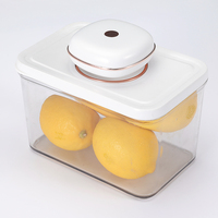 Ensemble de 4 contenants de stockage alimentaire pour la cuisine avec pompe, boîte hermétique pour conserver la fraîcheur