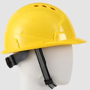Topi keras bernapas plastik ABS untuk pekerja konstruksi, topi keamanan industri 397
