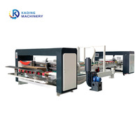Machine à coller et à clouer à grande vitesse pour la fabrication de boîtes en carton avec machine de cerclage automatique