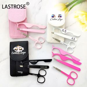 Tijeras para Pestañas, Pinzas para Cejas, Aplicador de Pestañas, Set de Maquillaje, Marca Privada, Tijeras para Cejas Color Oro Rosa, Herramientas para Pestañas - Product Image 1