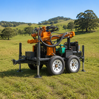 Fabricants chinois de plateformes de forage de puits d'eau à moteur diesel automatique à couple élevé avec une profondeur maximale de 230 m