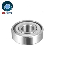 Bantalan Mini 606ZZ Kekakuan Tinggi 6x17x6mm Baris Tunggal Transmisi Industri Terbuat dari Baja GCR15 Pelumas Gemuk 625 7mm Clearance