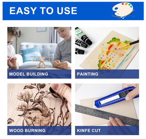 Nouveauté 2026 : Plaques <span class=keywords><strong>de</strong></span> bois découpées au laser en peuplier <span class=keywords><strong>de</strong></span> qualité supérieure (2mm, 3mm) pour pièces <span class=keywords><strong>de</strong></span> jouets, artisanat en bois, enseignes murales - Style Art Populaire - Product Image 3