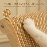Griffoir en bois pour chat, lit surélevé pour chat, canapé en corde de sisal, griffoir ergonomique pour chats d'intérieur, meubles pour chatons