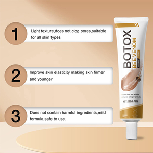 Crème anti-<span class=keywords><strong>rides</strong></span> au venin d'abeille 20g, efface les <span class=keywords><strong>rides</strong></span> et les ridules, hydrate la peau, favorise la production <span class=keywords><strong>de</strong></span> collagène - Product Image 1