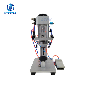 LTX80 gran oferta de escritorio de mano semiautomático de aluminio neumático Perfume agua tarro de plástico botella de vidrio máquina taponadora - Product Image 1