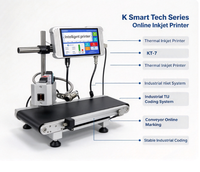 Imprimante thermique à jet d'encre TIJ K Smart Tech KT-7 en ligne pour le codage de la date et du numéro de lot sur la ligne de production