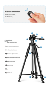Trípode de <span class=keywords><strong>Aluminio</strong></span> de 1.8 m de Fábrica para Fotografía con Teléfono y Cámara - Product Image 2