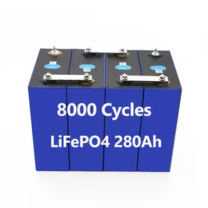 Grade A 8000 Cycles Lifepo4 280Ah 3.2V Celle Lifepo4 Iron Phosphate Battery For Energy Storage Battery