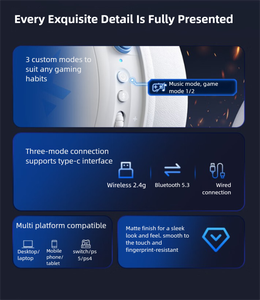 <span class=keywords><strong>Casque</strong></span> de jeu filaire-sans fil 7.1 FPS, batterie 2000 mAh, micro anti-bruit IA 360°, faible latence, étanche IPX4, DJ, sport, PC - Product Image 5