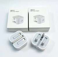 Chargeur rapide 35W USB-A+C, chargeur mural haute vitesse PD, adaptateur portable avec prise UK pliable pour iPhone, pour smartphone Samsung