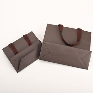 Sacs à main en papier écologiques personnalisés de luxe pour l'emballage de vêtements, cadeaux, achats, vente en gros, fabricant - Product Image 2