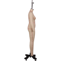 Mannequin féminin sexy avec jambes doubles détachables, construction fluide naturelle, toile extérieure en coton et lin, base en fibre de verre