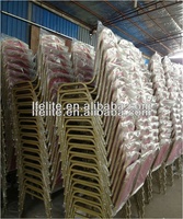 Chaises de banquet empilables en acier inoxydable, design moderne, mousse haute densité, durables, les plus vendues, pour lieux événementiels, avec remise pour commandes en gros