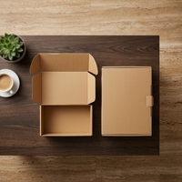 Carpeta de Envío Corrugada Personalizada, Ecológica, con Materiales Reciclados, Cierre Magnético y Asa para Mudanzas, Embalaje de Comercio Electrónico y Regalos