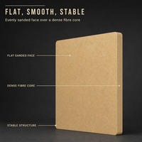 Panneau MDF de style moderne de qualité E1 pour armoire de chambre, panneau de fibres lisses écologique pour placard et meubles de chambre