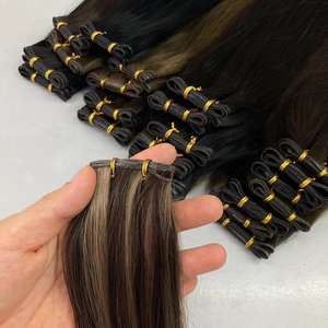 准备发货 天才级纬纱人发接发 超薄无缝纬纱 现货 高光混合染色 渐变色 - Product Image 3