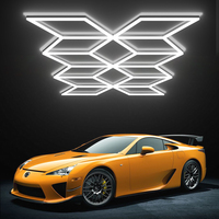 Lampes de travail pour lavage de voitures, éclairage d'inspection et de detailing, luminaires LED hexagonaux en nid d'abeille pour garage