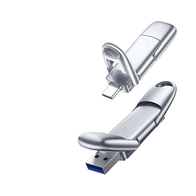 New  Metal USB Flash Drive TYPE-C USB 3.0 Interfaces Laser Engraving Logo 8GB-256GB-1TB Capacities 1-Year Warranty