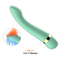 Vibrateur pour clitoris, vagin et point G avec fonction de refroidissement/chauffage, 7 vitesses de vibration, étanche IPX7, charge magnétique pour femmes