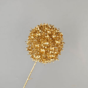 J01 Vente en gros à bas prix de plantes artificielles dorées, roses dorées, décorations florales, fleurs en vrac pour mariage, fête, événement - Product Image 4