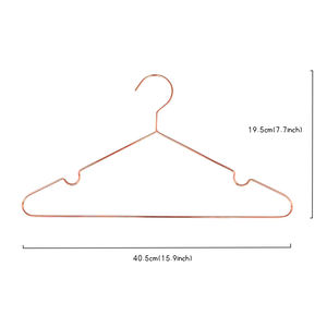 Cintre <span class=keywords><strong>de</strong></span> sécurité durable et antidérapant en fil métallique en or rose <span class=keywords><strong>Cintres</strong></span> pour vêtements <span class=keywords><strong>de</strong></span> blanchisserie - Product Image 5