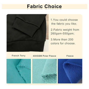 เสื้อฮู้ดกระเป๋าป้องกันการเกิดรอยเย็บโลโก้แบบดั้งเดิมมีซิปแบบลำลองแบบเต็มโอเวอร์ไซส์ - Product Image 3