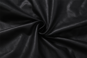 Completo Sexy Punk Gotico Due Pezzi da Donna in <span class=keywords><strong>Pelle</strong></span> PU Tinta Unita con Top Corto Arricciato e <span class=keywords><strong>Pantaloni</strong></span> - Product Image 6