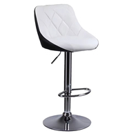 Tabouret de bar moderne réglable avec dossier, chaise haute pour réception et comptoir de caisse