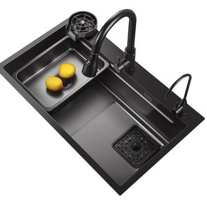 Fregadero de acero inoxidable 304 de una sola ranura, engrosado, para lavar verduras - Product Image 2