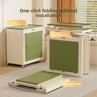 Armoire de rangement pliable en plastique pour vêtements, meuble de maison portable, pas d'assemblage requis, grande capacité, organisateur de chambre à coucher