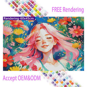 لوحة فنية جدارية من الماس 5D DIY ديكور جداري بورتريه مطبوعة لوحة قماشية 5D لوحة جدارية جميلة - Product Image 2