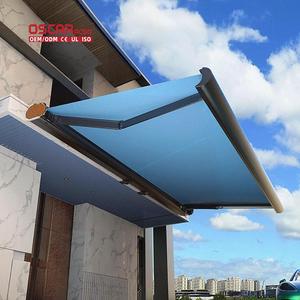 Tende da Sole Retrattili Antipioggia e Antivento in Alluminio con Rivestimento in PVC e <span class=keywords><strong>Vetro</strong></span>, per Patio, Balcone, Terrazza, Veranda, Stile Europeo - Product Image 1