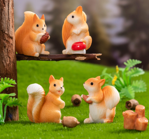 Statuette Realistiche di Scoiattoli 3D in Resina, Giocattoli Cartoon di <span class=keywords><strong>Animali</strong></span> Selvatici, Souvenir per Zoo e Parchi, Decorazioni da Giardino - Product Image 3