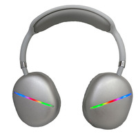Headphone over-ear nirkabel untuk game, headphone over-ear nirkabel EDR, headset bass dalam handsfree untuk game, headphone dalam-telinga dengan lampu LED
