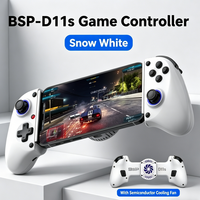 Kontroler Game Teleskopik BSP-D11 dengan Lampu RGB, Gamepad Peregangan untuk Ponsel Android IOS P3 P4 Switch