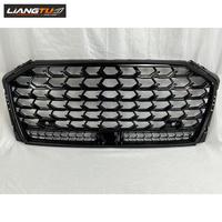 Grille centrale de pare-chocs avant LIANGTU pour Audi A8/S8 D5 PA 2022 2023, style S8, en ABS, remplacement compatible OE