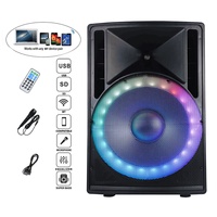 Sistema de Sonido PA DJ con Subwoofer de 18 Pulgadas y 1800W, Altavoces Inalámbricos TWS, Altavoz Inalámbrico con Micrófono, Control Remoto, Radio FM, Karaoke y Luces LED